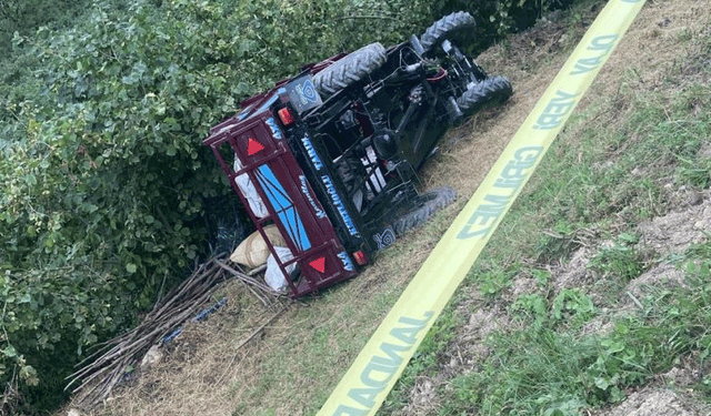 Ordu'da patpat devrildi: 1 ölü