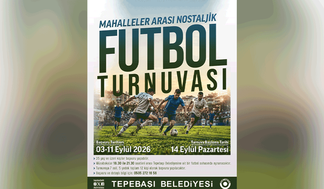 Tepebaşı’nda mahalleler arası nostaljik futbol turnuvası başlıyor