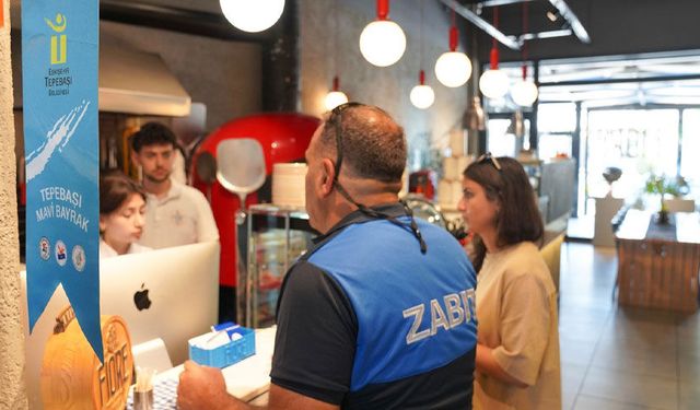 Tepebaşı’nda mavi bayraklı işletmelere düzenli kontrol
