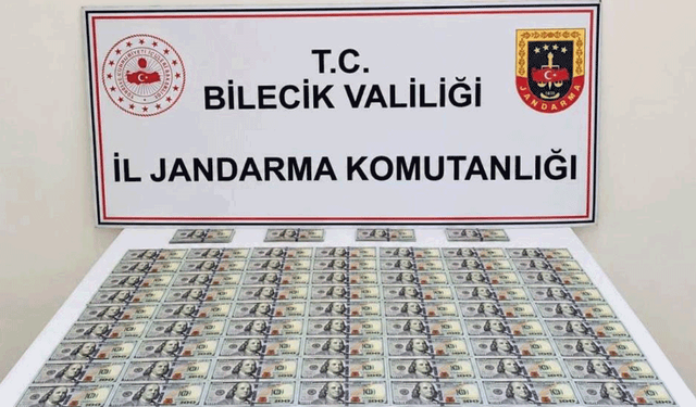 Bilecik’te otomobilde 202 adet sahte dolar ele geçirildi