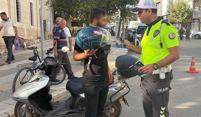 Elazığ’da motosiklet sürücülerine sıkı denetim