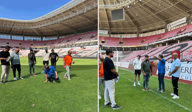 Eskişehirspor’un stadında sezon öncesi hazırlıklar hız kazandı