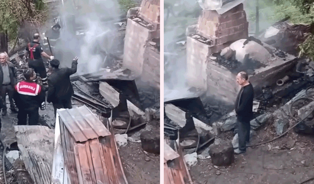 Kastamonu'da köy fırınında çıkan yangını itfaiye söndürdü