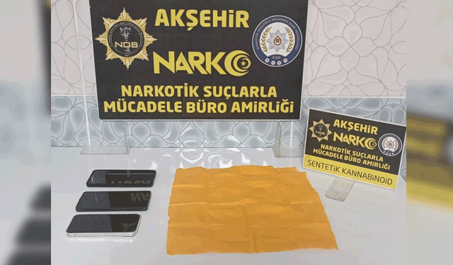 Konya'da Akşehir'de uyuşturucu operasyonu: 1 tutuklama
