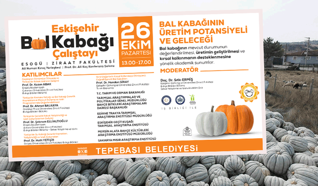 Bal kabağında Türkiye'nin ilk çalıştayı Tepebaşı'nda