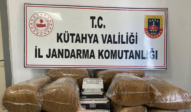 Kütahya'da jandarmadan kaçakçılık operasyonu