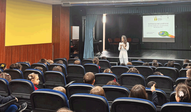 Tepebaşı'nda çevre seferberliği okullarda sürüyor