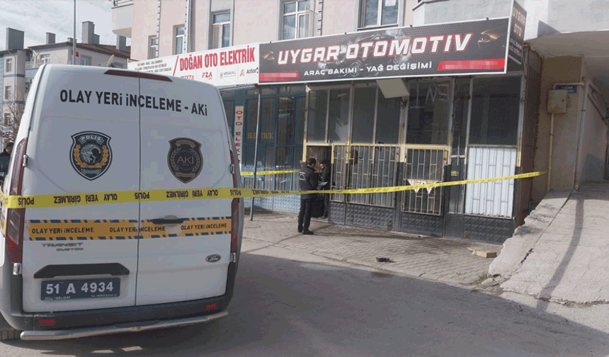 Niğde’de bir iş yeri kurşunlandı