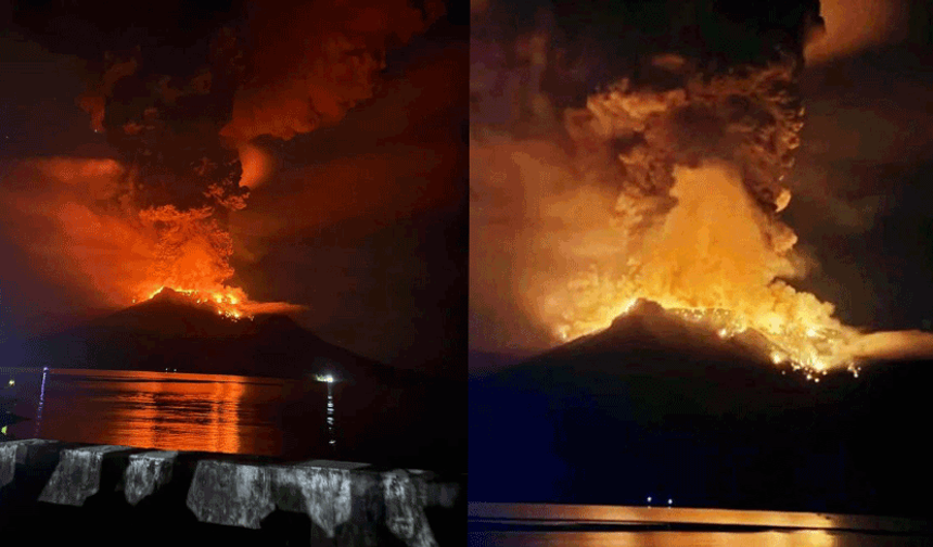 Endonezya'da yanardağ patlaması: 838 kişi tahliye edildi