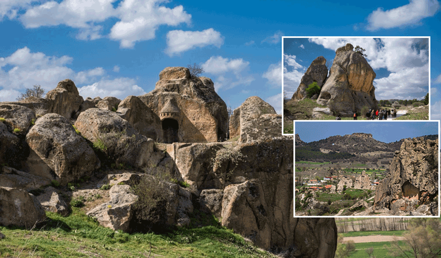 Eskişehir’de tarih kokan vadide kartpostallık görüntüler