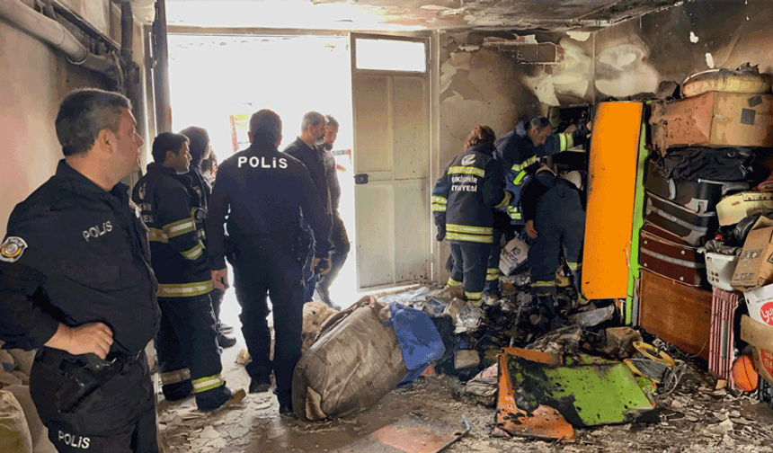 Eskişehir’de apartmanda yangın paniği