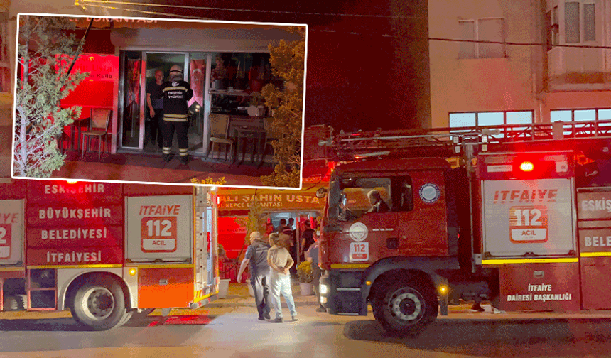 Eskişehir’de restoranda baca yangını