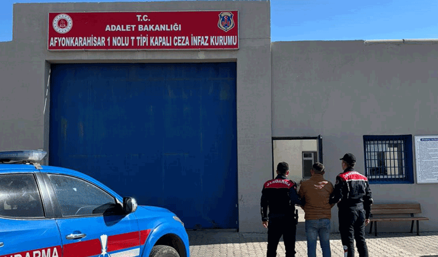 Afyon'da 3 yıl hapis cezası bulunan şahıs yakalandı