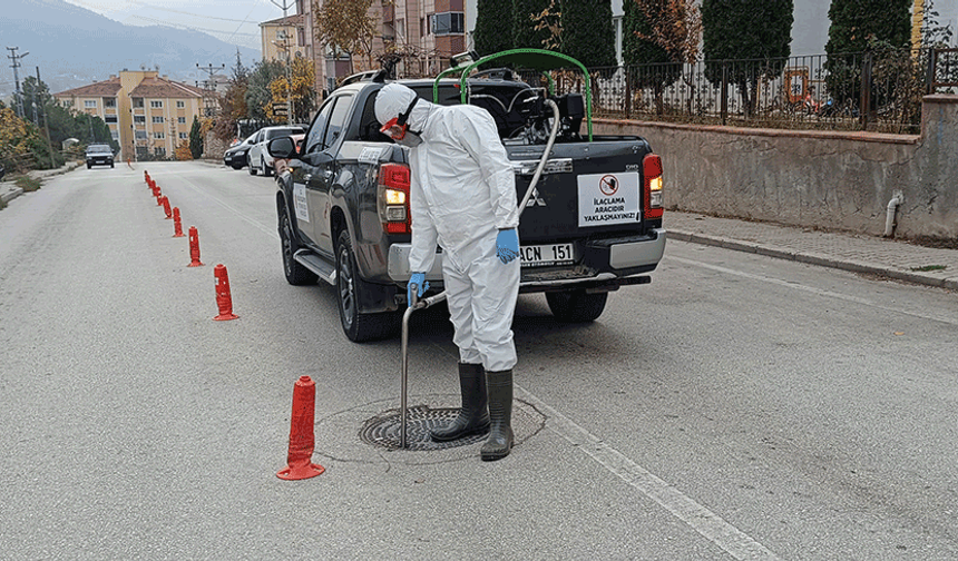 Bilecik'te rögarlar ve kanallar ilaçlandı