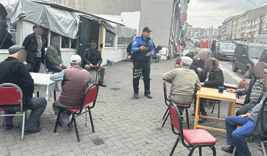 Eskişehir'de polisten 150 broşürlü bilgilendirme