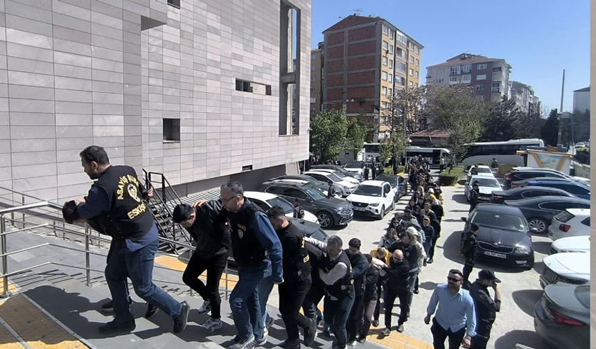 Eskişehir merkezli dolandırıcılık operasyonunda 20 tutuklama