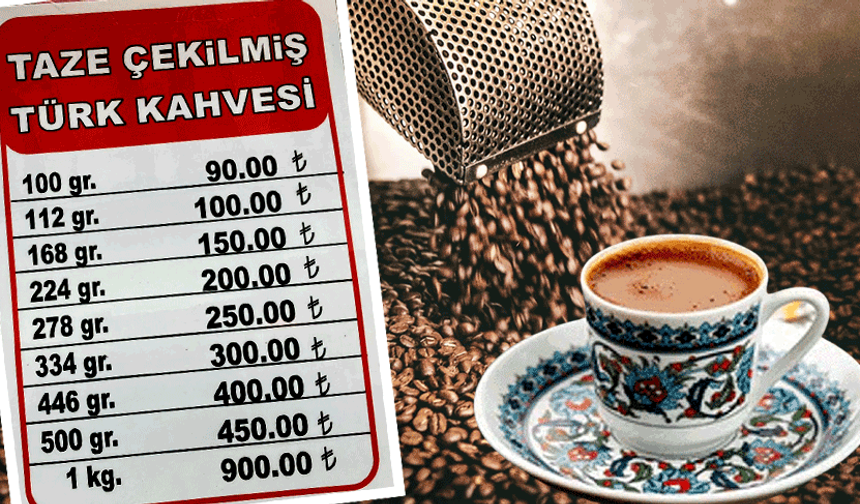 Bayramın vazgeçilmezi kahvenin fiyatı 900 lirayı buldu