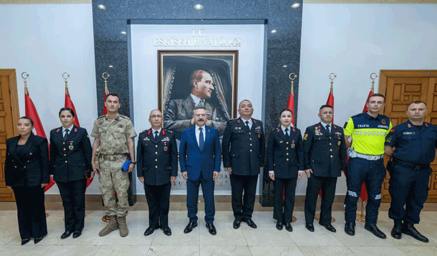 Eskişehir İl Jandarma'dan Vali Aksoy'a ziyaret