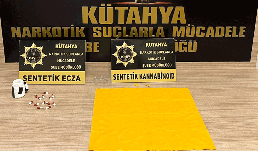 Kütahya'da zehir taciri 2 şüpheli tutuklandı