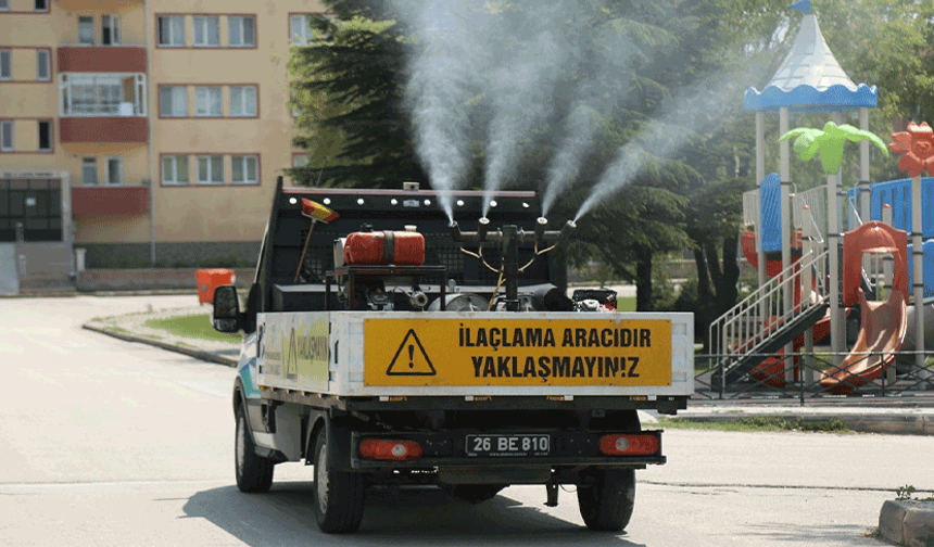 Odunpazarı Belediyesi ekiplerinden kenelere karşı yoğun mesai