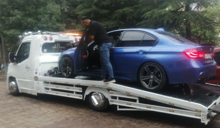 Isparta'da hükümet konağı önündeki drifte 74 bin 935 TL ceza