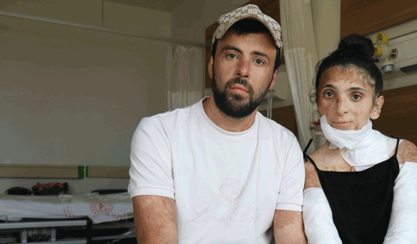 Gaz kaçağı faciasında elleri kapanan çift Eskişehir’de hayallerine kavuştu