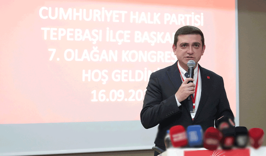 CHP Tepebaşı İlçe Kongresi sona erdi