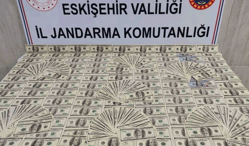 Piyasaya sürülmeden yakalandı: Eskişehir'de 1 milyon TL'lik sahte dolar