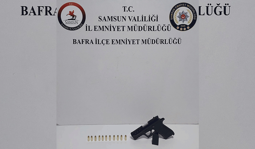 Samsun'da düğünde havaya ateş açan şahsa gözaltı