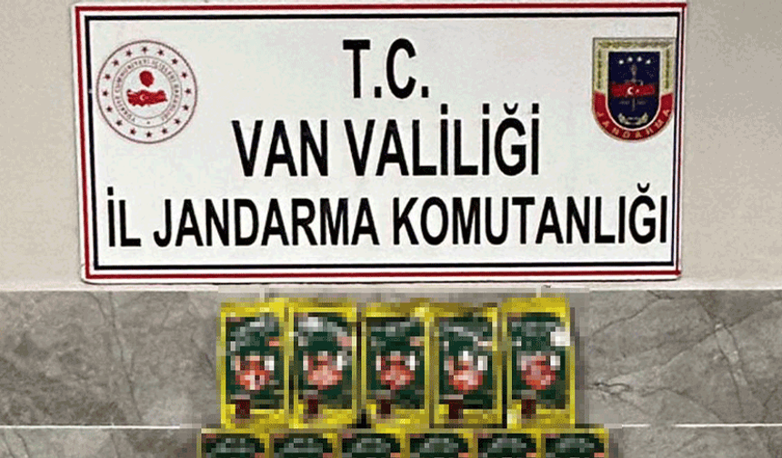 Van'da bin 460 paket kaçak sigara ele geçirildi
