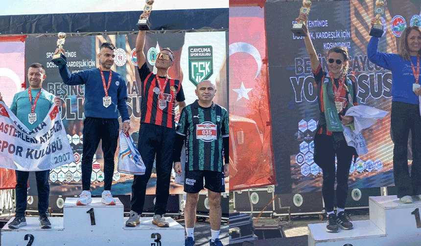 Eskişehirli koşucular Çaycuma’da gururlandırdı