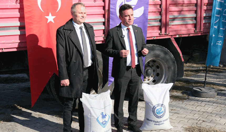 Sivrihisar’da atıl araziler üretime döndü! Belediyeden büyük destek