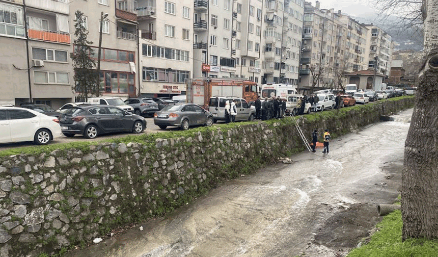 Bursa'da dereye düşen şahıs hayatını kaybetti