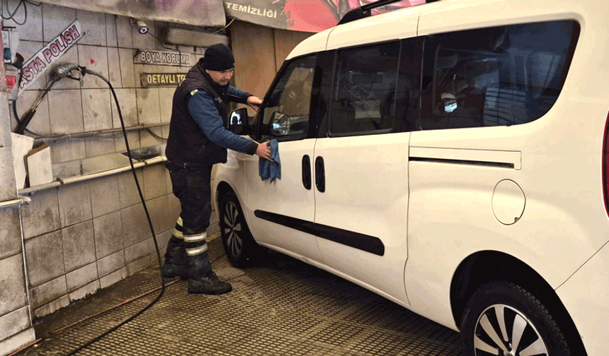 Soğuk hava oto yıkamacıları vurdu: İşler durma noktasında
