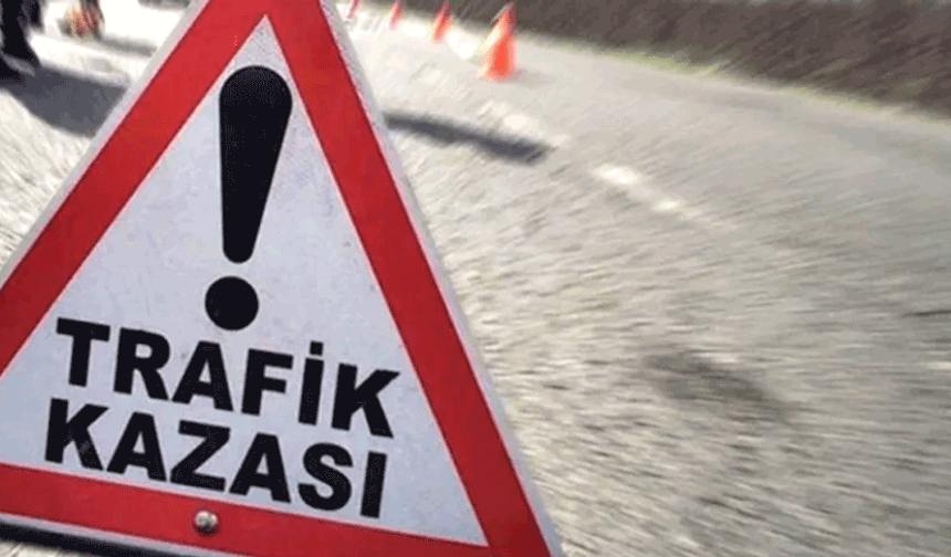 Afyon'da kontrolden çıkan traktör devrildi