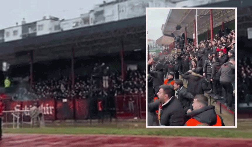 EsEs taraftarından muhteşem atmosfer: Deplasmanı eve çevirdiler