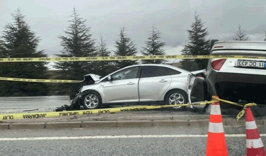 Eskişehir-Ankara yolunda feci kaza: 1 ölü 1 yaralı