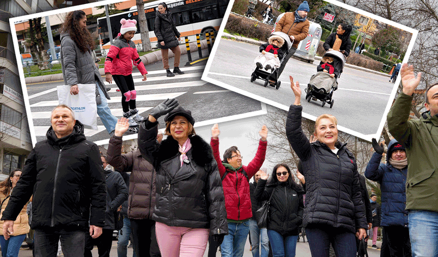 Eskişehir’de Arabasız Pazar uygulamasında renkli görüntüler