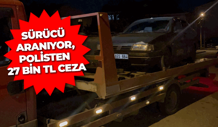 Polisten dakikalarca kaçtı, aracını bırakıp sır oldu