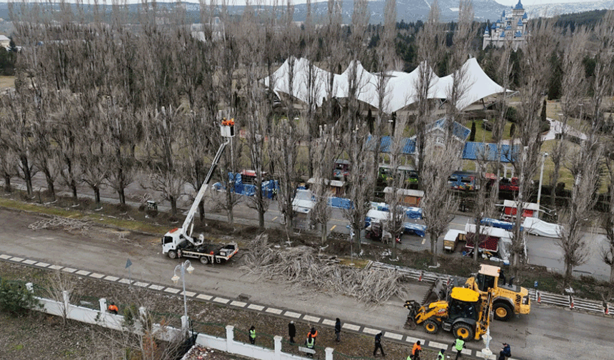 Sazova’da iki hafta sürecek çalışmalar başladı