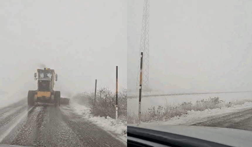 Eskişehir yolunda yoğun kar zor anlar yaşattı