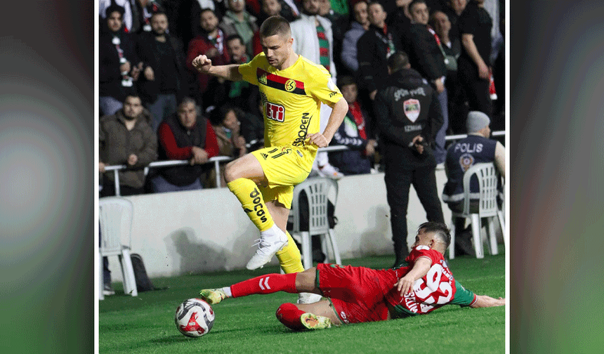 Eskişehirspor, Karşıyaka deplasmanından 1 puanla dönüyor