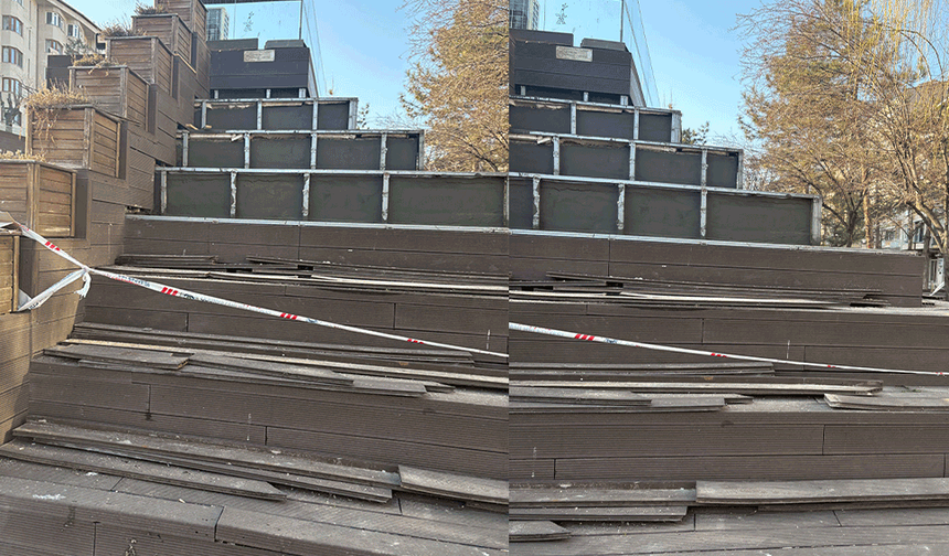 Hamamyolu’ndaki oturma basamaklarında bahar düzenlemesi