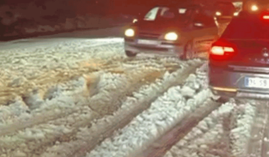 Şanlıurfa'da dolu ve kar yağışı etkili oldu