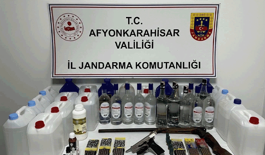 Afyon'da köy evine baskın: 2 gözaltı