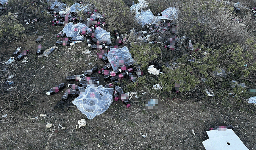 Bilecik’te tepki çeken görüntü: Ormanda yüzlerce şalgam suyu şişesi bulundu