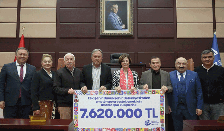 Büyükşehirden amatör spor kulüplerine 7 milyon 620 bin TL destek