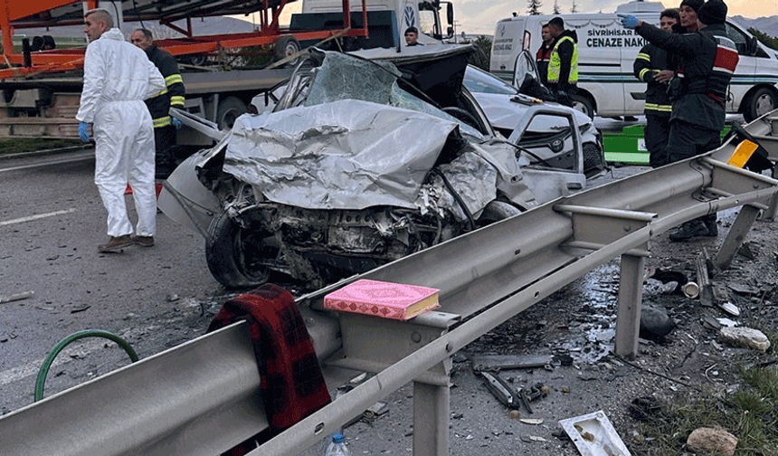 Eskişehir-Ankara yolunda feci kaza: 4 ölü, 2 yaralı