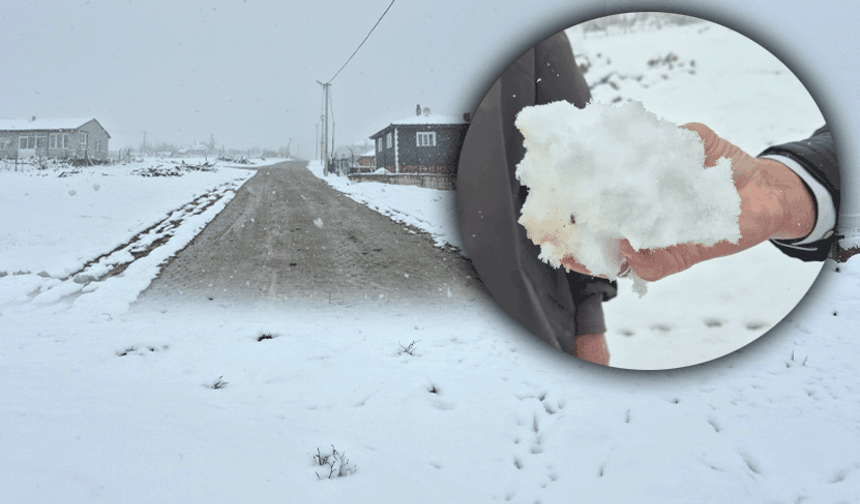 Eskişehir’in yüksek kesimlerinde kar kalınlığı 10 santimi buldu