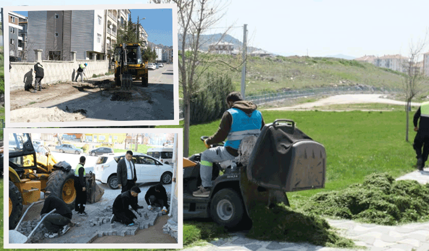 Sivrihisar’da yoğun mesai: Yeşil alanlar yaza hazırlanıyor
